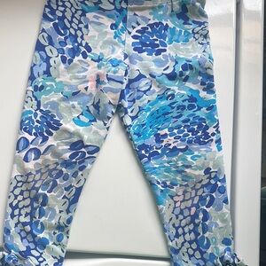 Lily Pulitzer Blue Patterned Kids Leggings